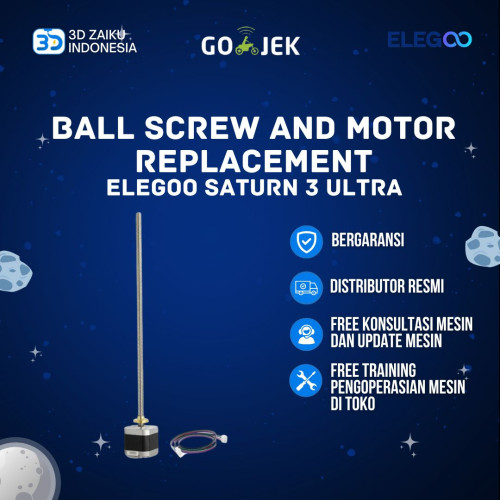 Original ELEGOO Saturn 3 Ultra Ball Screw and Motor Replacement